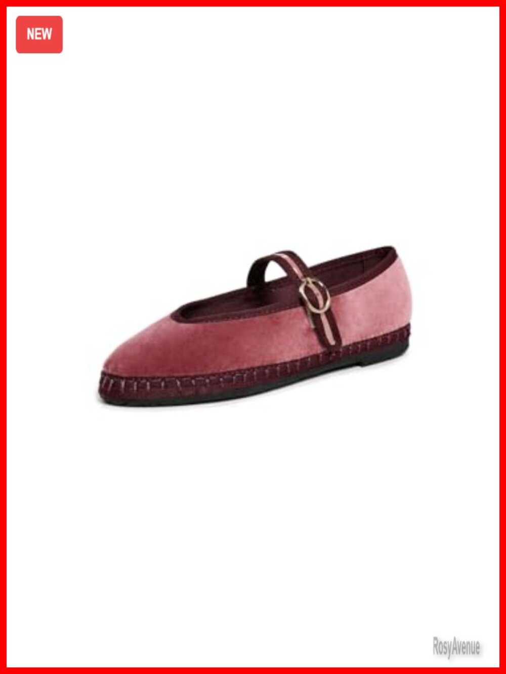 Velvet Mary Jane Flats Buckle Strap Cushioned Handcrafted